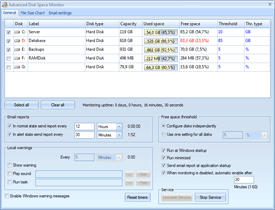 Advanced Disk Space Monitor